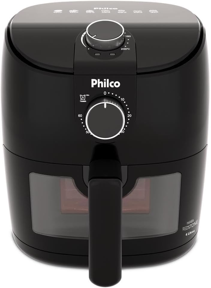 Philco 4L Air Fryer with Redstone Coating, 1500W, PAF40A, 127V