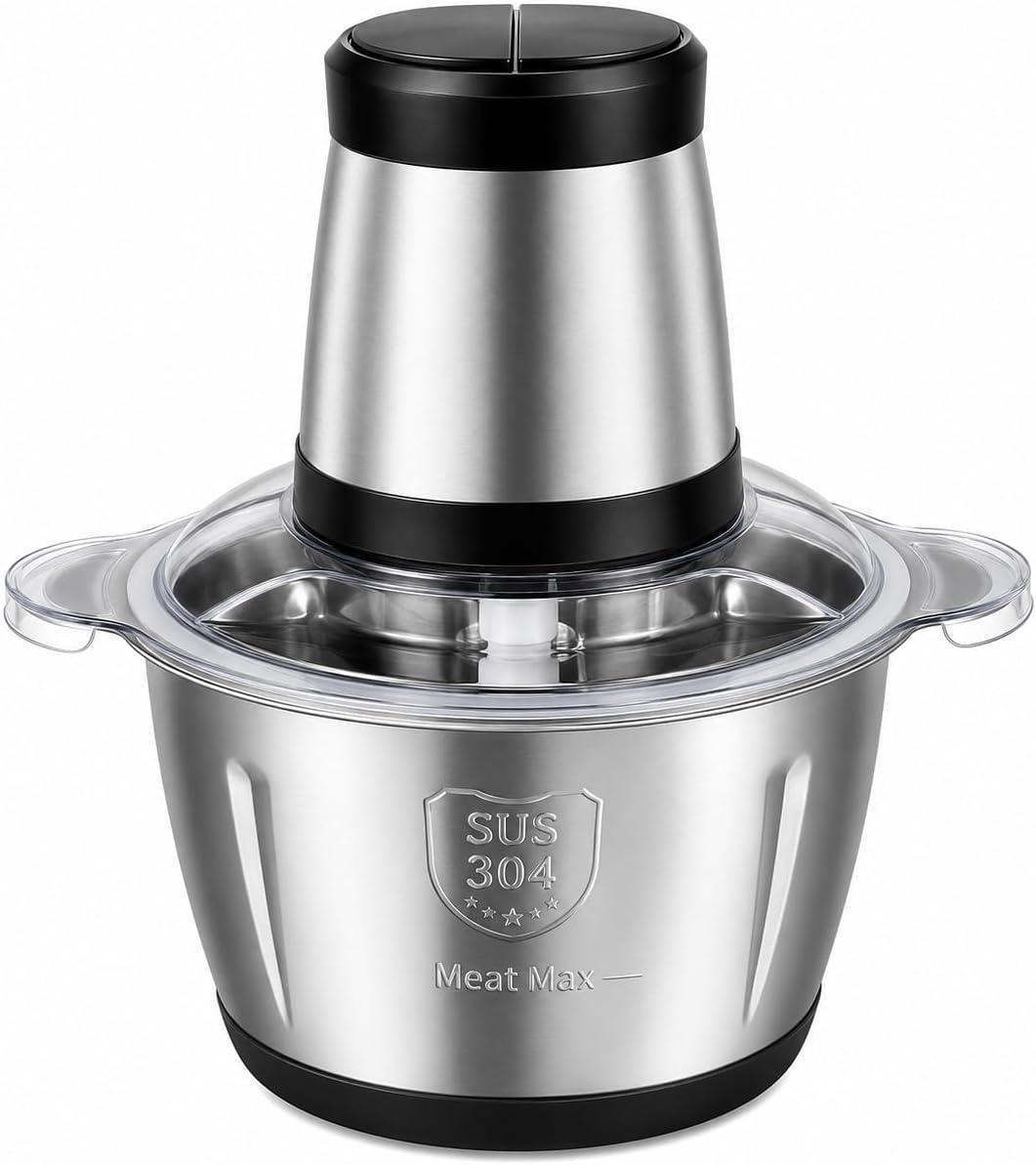 5L Electric Food Chopper with 304 Stainless Steel Bowl