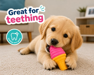 Freezable Ice Cream Cooling Toy for Dogs
