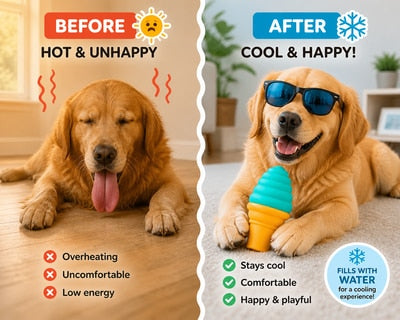 Freezable Ice Cream Cooling Toy for Dogs