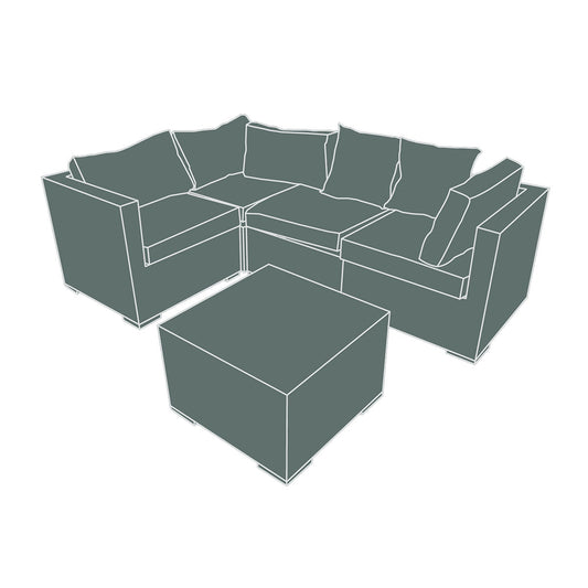 Garden Corner Sofa Set | Furniture Cover