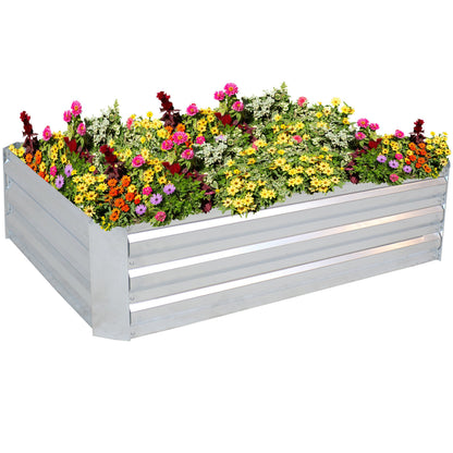 Raised Galvanized Steel Garden Bed for Healthy Plants