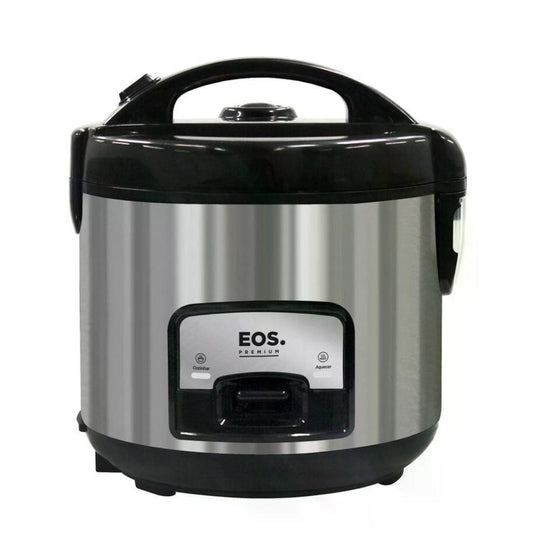 Eos Electric Rice Cooker, 10 Cups, 1.8L, Glass Lid and Keep Warm Function