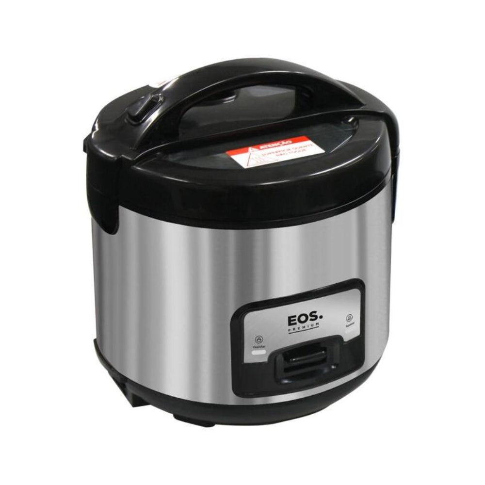 Eos Electric Rice Cooker, 10 Cups, 1.8L, Glass Lid and Keep Warm Function