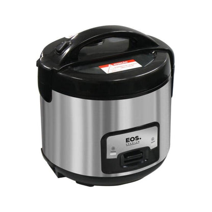 Eos Electric Rice Cooker, 10 Cups, 1.8L, Glass Lid and Keep Warm Function